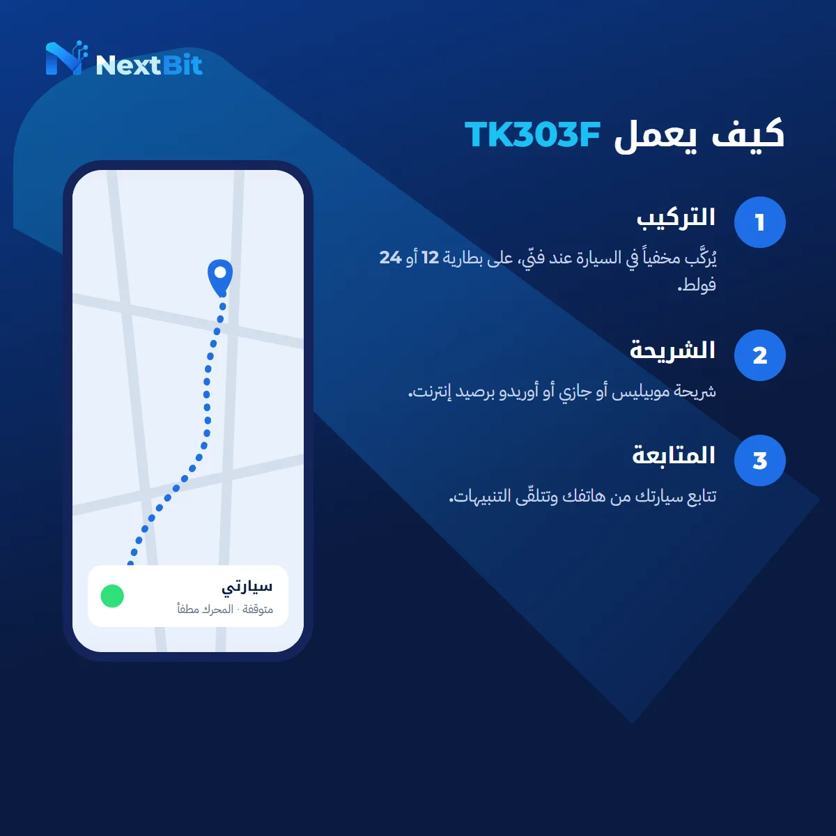 جهاز تتبع GPS للسيارات TK303F